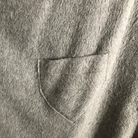 VINTAGE handmade grey wool cape plus size - Picture 5 of 9